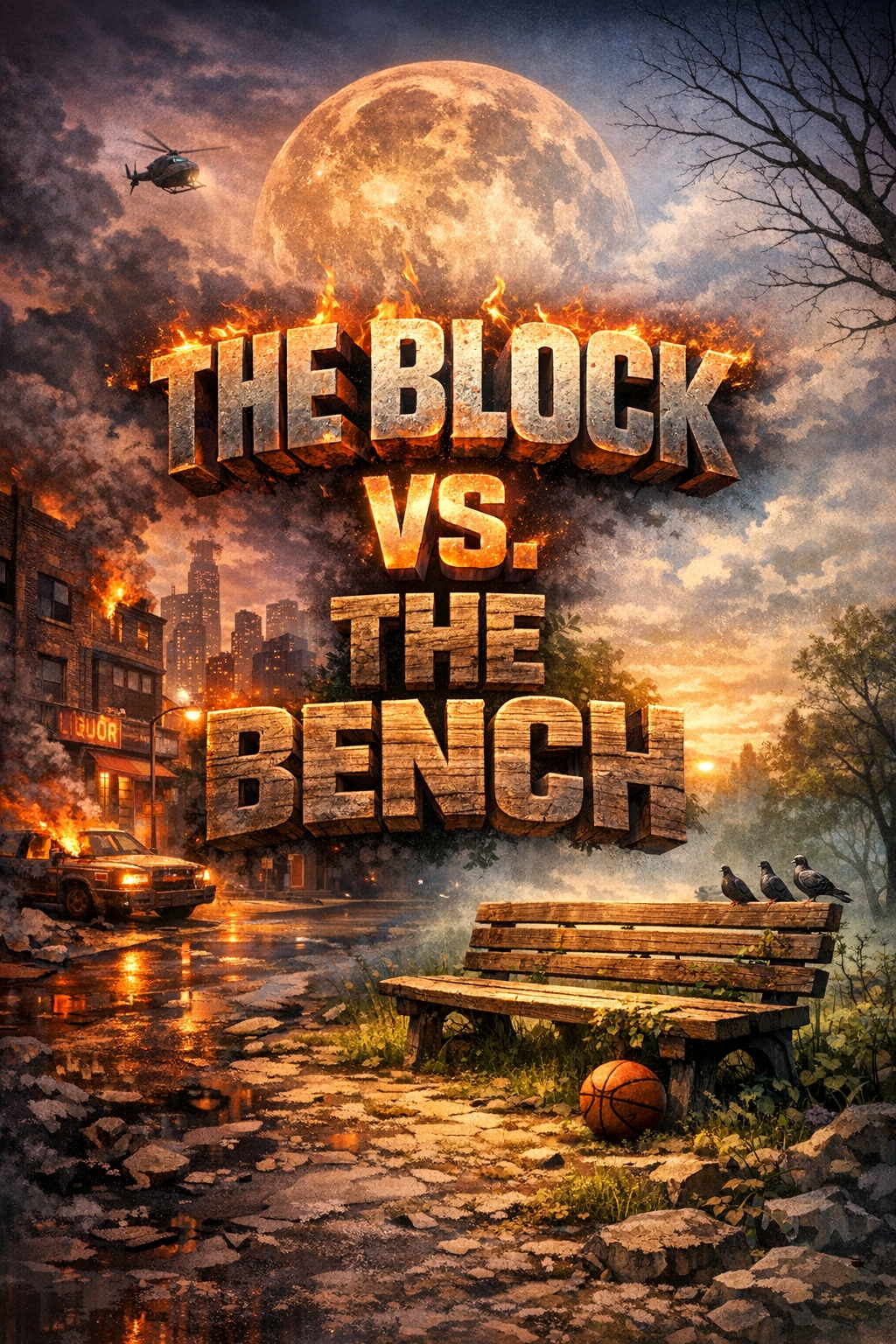 The block is. The bench